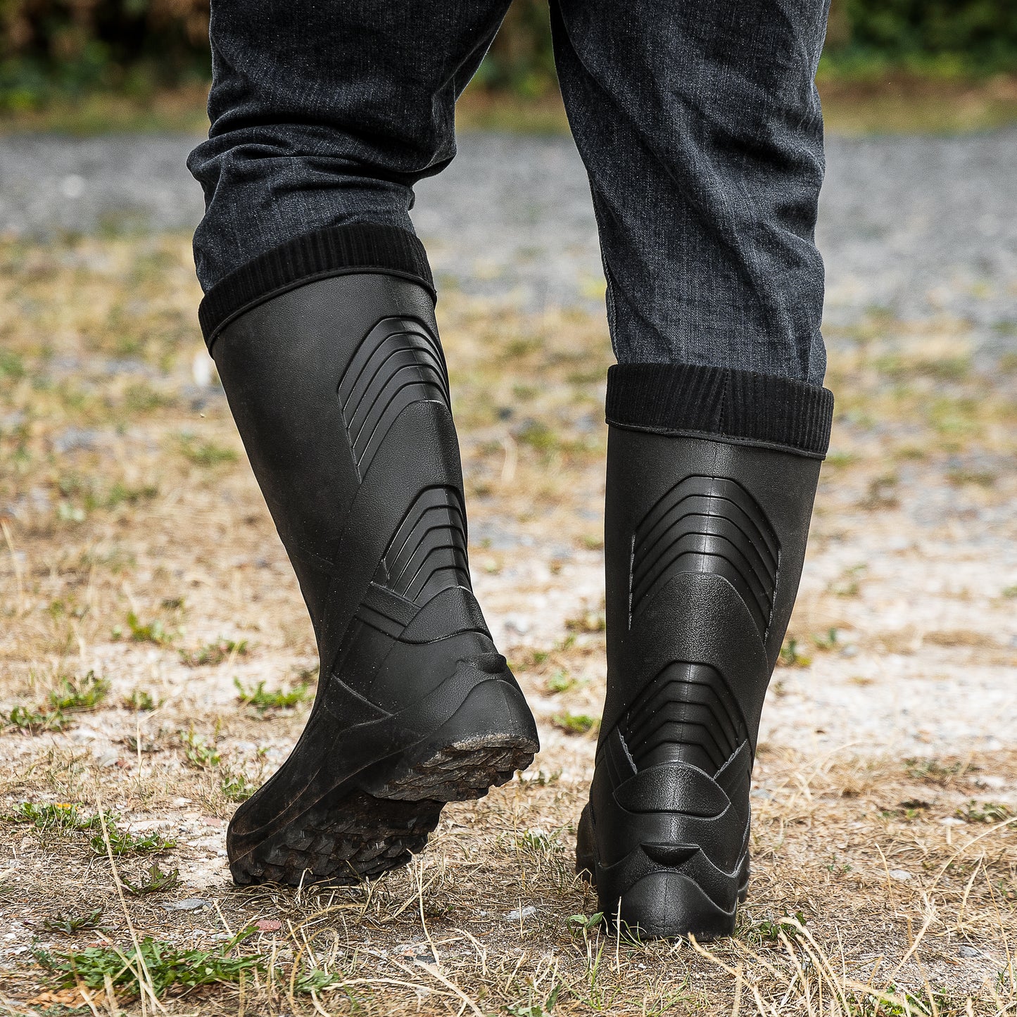 Federleichte gefütterte EVA Gummistiefel Herren 40-47 Thermo Arbeits Stiefel - CLIMBR®
