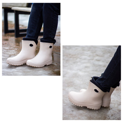 Leichte Gummistiefel Damen Gr. 36-41  gefütterte Regenstiefel