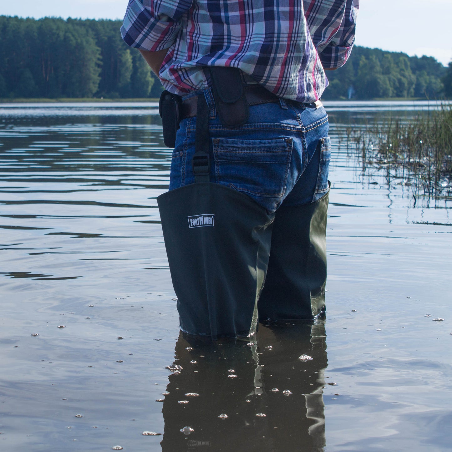 Watstiefel Herren mit Stiefel Wathose Gr. 38-47 - FortMen