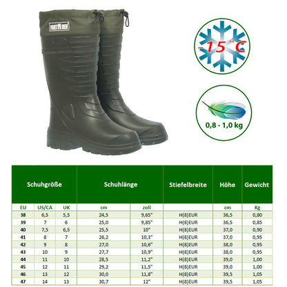 Gummistiefel Herren Damen EVA Thermo Stiefel 38-47 - FortMen