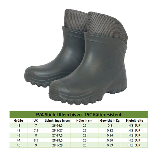 Federleichte Gummistiefel Herren EVA Stiefel Gr 40-46 - FortMen