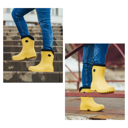 Leichte Gummistiefel Damen Gr. 36-41  gefütterte Regenstiefel