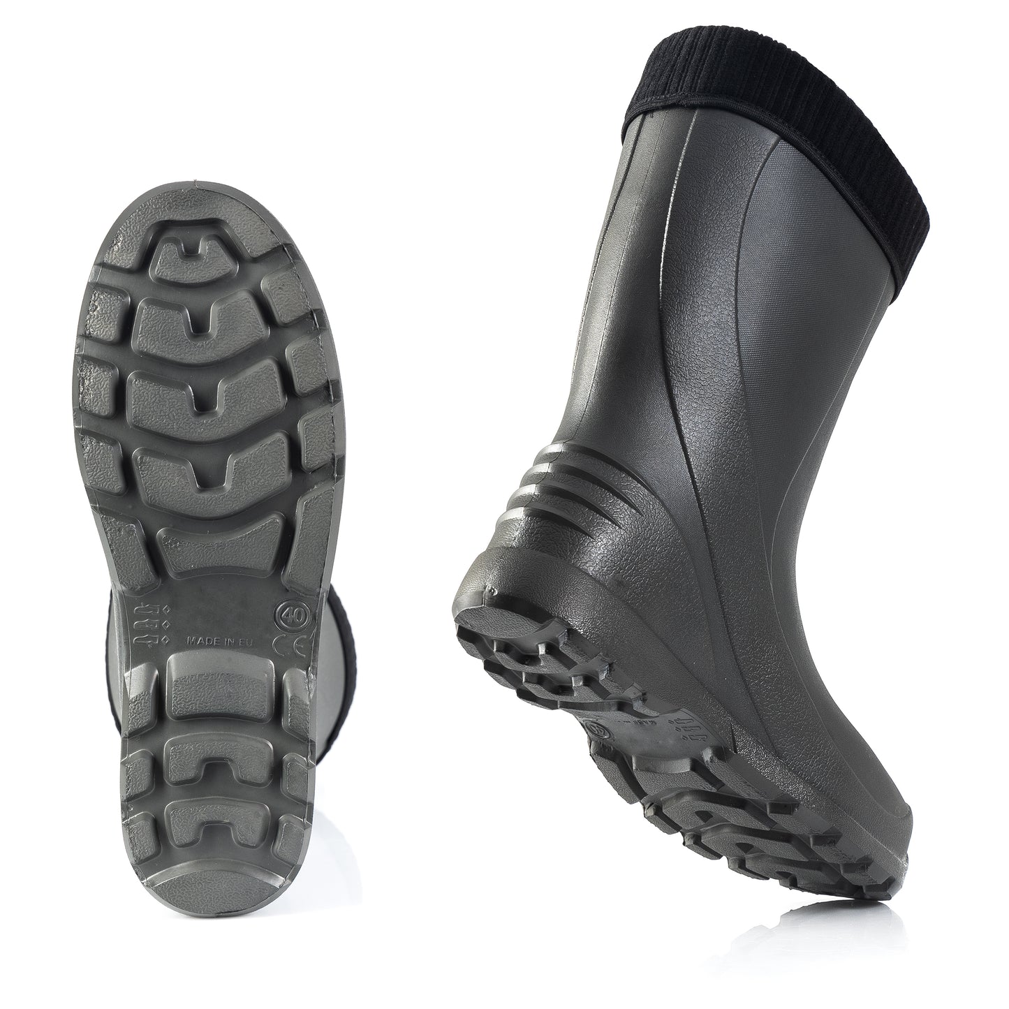 Federleichte Gummistiefel gefütterte Damen Winter Regen Thermo Stiefel Gr 36-42 - CLIMBR®