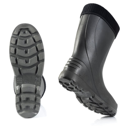 Federleichte Gummistiefel gefütterte Damen Winter Regen Thermo Stiefel Gr 36-42 - CLIMBR®