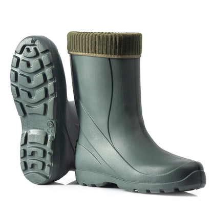 Federleichte Gummistiefel gefütterte Damen Winter Regen Thermo Stiefel Gr 36-42 - CLIMBR®
