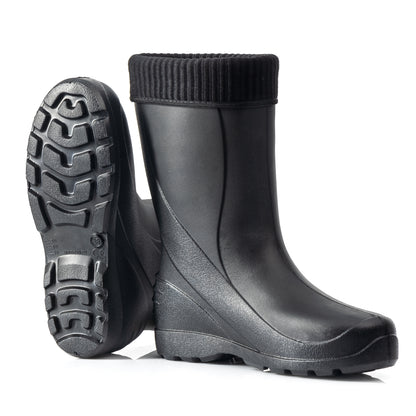 Federleichte Gummistiefel gefütterte Damen Winter Regen Thermo Stiefel Gr 36-42 - CLIMBR®