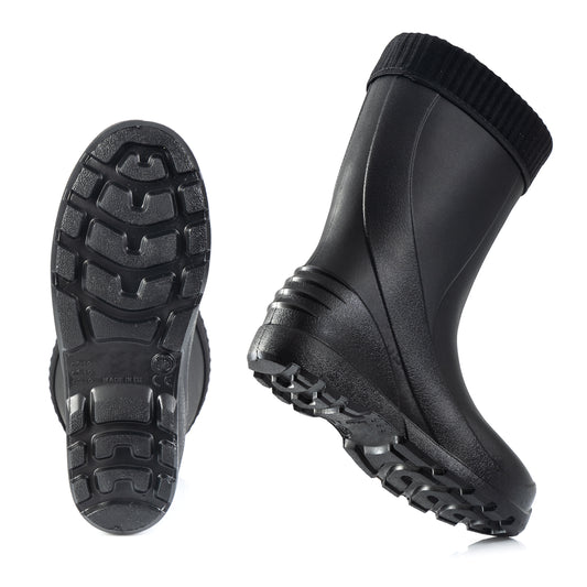 Federleichte Gummistiefel gefütterte Damen Winter Regen Thermo Stiefel Gr 36-42 - CLIMBR®