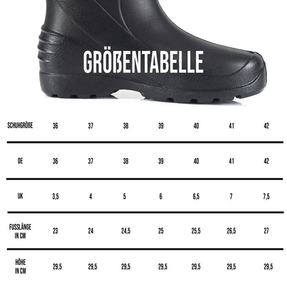 Federleichte Gummistiefel gefütterte Damen Winter Regen Thermo Stiefel Gr 36-42 - CLIMBR®