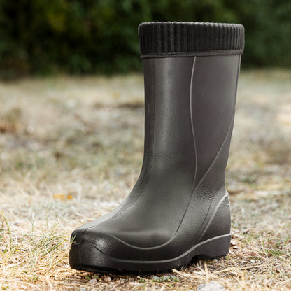 Federleichte Gummistiefel gefütterte Damen Winter Regen Thermo Stiefel Gr 36-42 - CLIMBR®