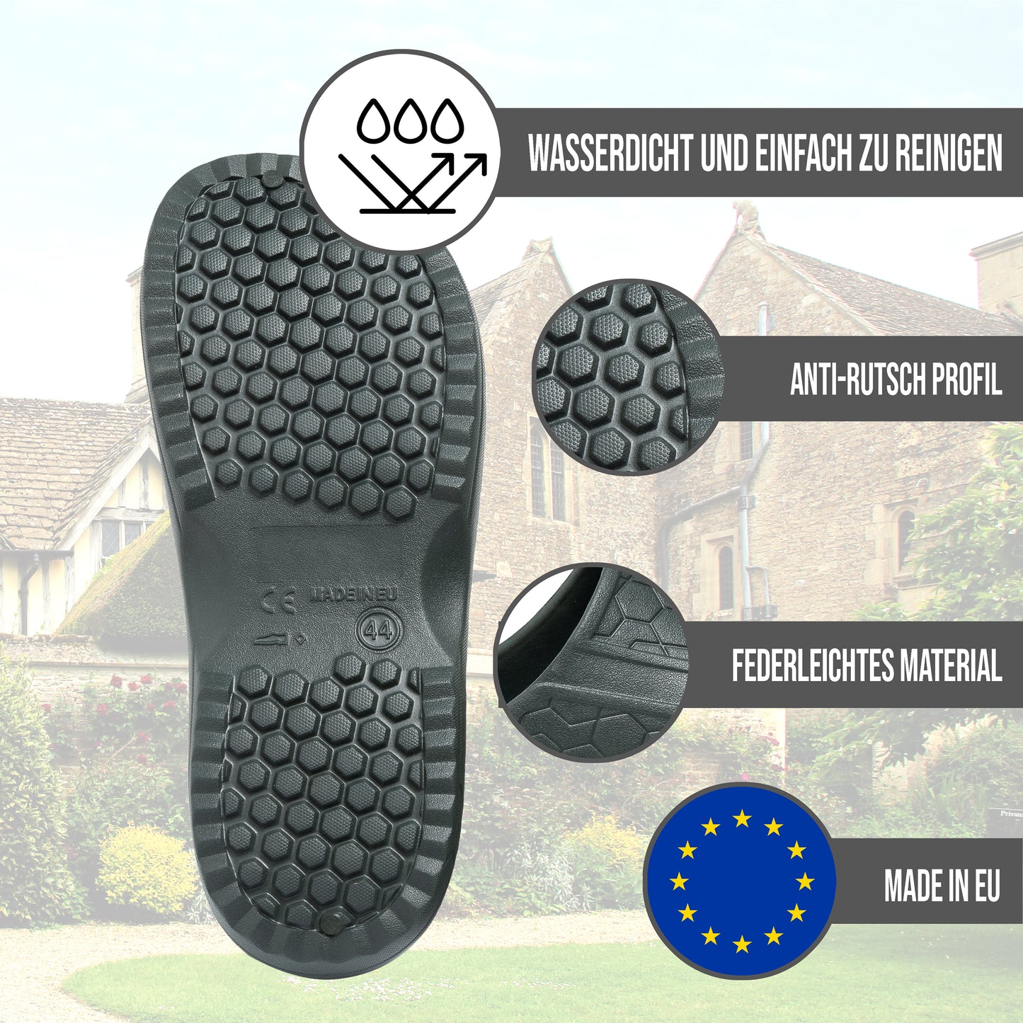 CLIMBR Gartenschuhe Damen und Herren Gartenclogs Gr. 36-47