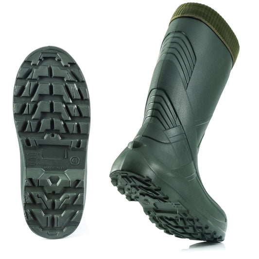 Federleichte gefütterte EVA Gummistiefel Herren 40-47 Thermo Arbeits Stiefel - CLIMBR®