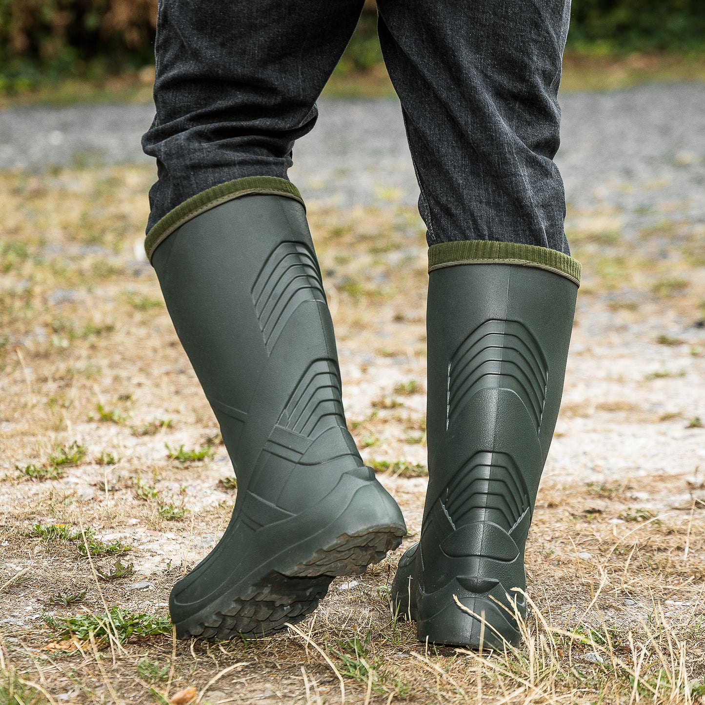 Federleichte gefütterte EVA Gummistiefel Herren 40-47 Thermo Arbeits Stiefel - CLIMBR®