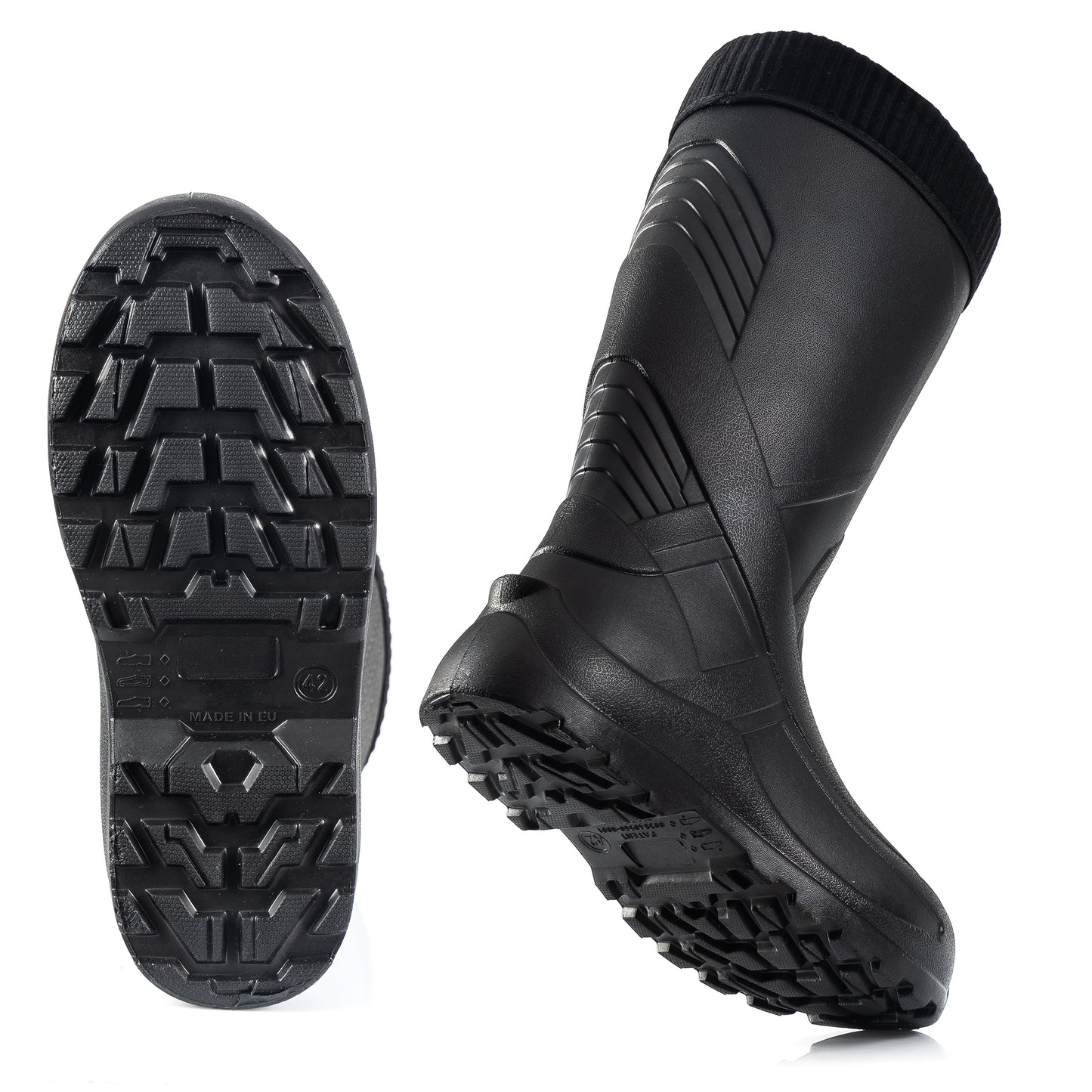 Federleichte gefütterte EVA Gummistiefel Herren 40-47 Thermo Arbeits Stiefel - CLIMBR®