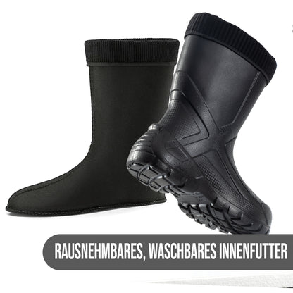 Superleichte gefütterte EVA Gummistiefel Herren Thermo Arbeitsstiefel - CLIMBR®