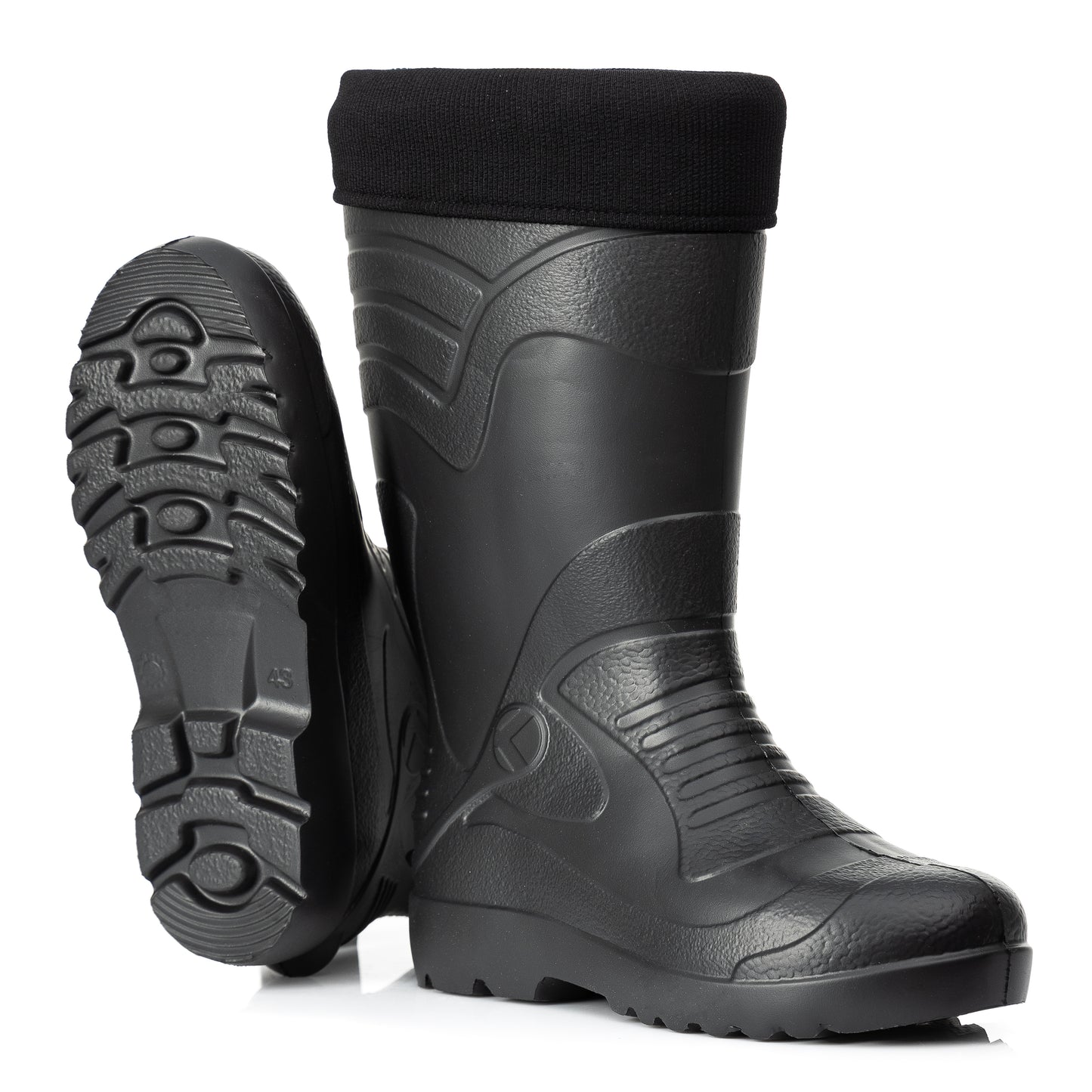 Ultraleichte gefütterte Gummistiefel Herren EVA Gr 40-49 Thermo Winter Arbeit Stiefel - CLIMBR®