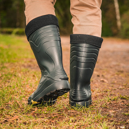 Ultraleichte gefütterte Gummistiefel Herren EVA Gr 40-49 Thermo Winter Arbeit Stiefel - CLIMBR®