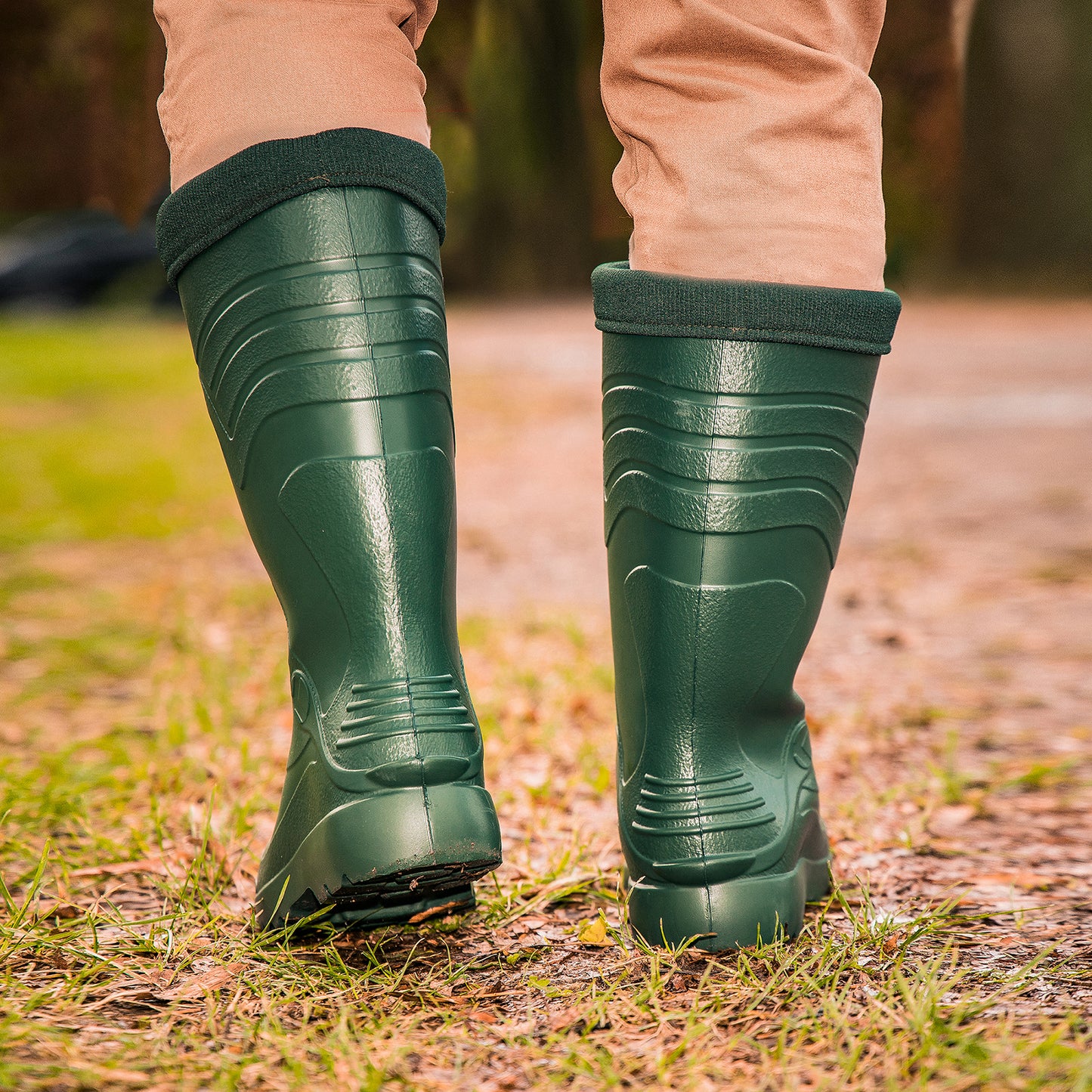 Ultraleichte gefütterte Gummistiefel Herren EVA Gr 40-49 Thermo Winter Arbeit Stiefel - CLIMBR®