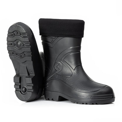 Ultraleichte gefütterte Gummistiefel Herren EVA Gr 40-49 Thermo Winter Arbeit Stiefel - CLIMBR®