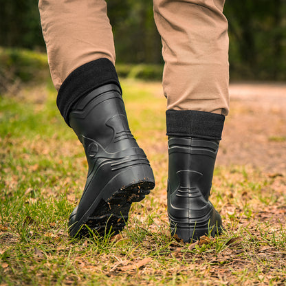 Ultraleichte gefütterte Gummistiefel Herren EVA Gr 40-49 Thermo Winter Arbeit Stiefel - CLIMBR®