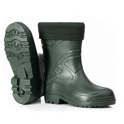 Ultraleichte gefütterte Gummistiefel Herren EVA Gr 40-49 Thermo Winter Arbeit Stiefel - CLIMBR®