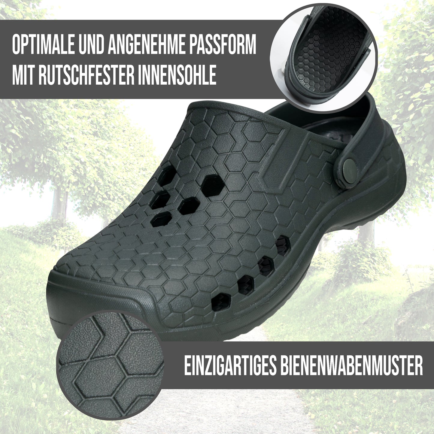 CLIMBR Gartenclogs Damen und Herren Gartenschuhe Gr. 36-47