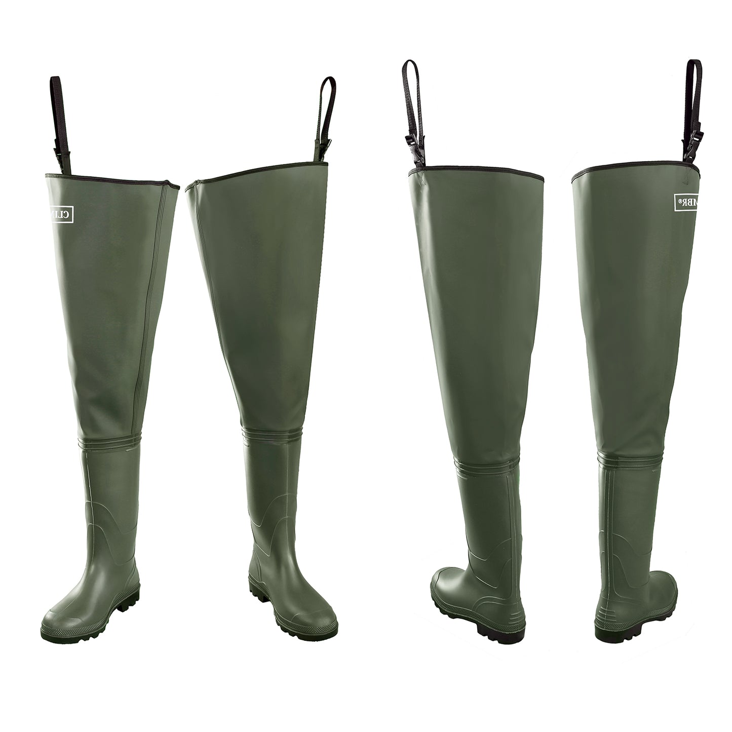 Watstiefel Herren & Damen  Anglerhose mit Stiefel Wathose Gr. 36-47 - CLIMBR