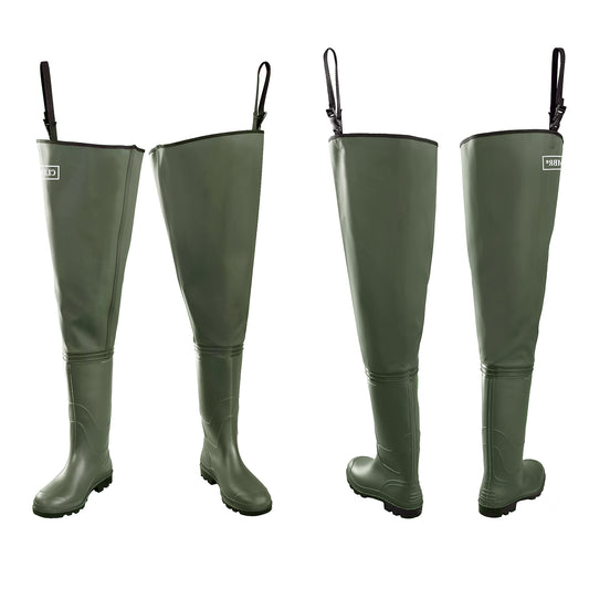 Watstiefel Herren & Damen  Anglerhose mit Stiefel Wathose Gr. 36-47 - CLIMBR